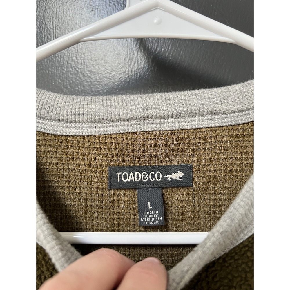 Toad&Co Women's Crew Sweatshirt Pullover Size L Green - Picture 3 of 4